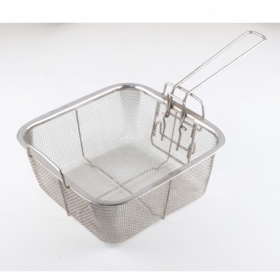 20cm stainless steel square mesh basket / Collapsible colander