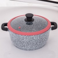 20cm cast aluminum marble coating casserole